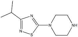 3-isopropyl-5-(piperazin-1-yl)-1,2,4-thiadiazole 구조식 이미지