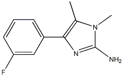 4-(3-fluorophenyl)-1,5-dimethyl-1H-imidazol-2-amine Structure