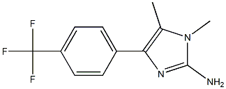4-(4-trifluoromethylphenyl)-1,5-dimethyl-1H-imidazol-2-amine Structure