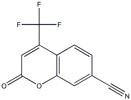 4-(trifluoromethyl)-2-oxo-2H-chromene-7-carbonitrile 구조식 이미지