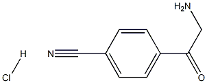 4-AMINOACETYL-BENZONITRILE HYDROCHLORIDE 구조식 이미지