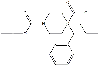 4-benzyl 1-tert-butyl 4-allylpiperidine-1,4-dicarboxylate 구조식 이미지