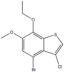 4-bromo-3-chloro-7-ethoxy-6-methoxybenzo[b]thiophene 구조식 이미지