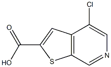 4-Chloro-thieno[2,3-c]pyridine-2-carboxylic acid 구조식 이미지