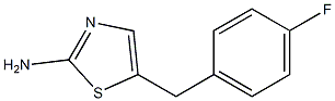 5-(4-FLUOROBENZYL)-1,3-THIAZOL-2-AMINE 구조식 이미지