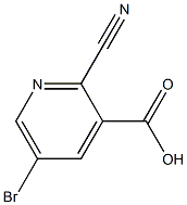 5-bromo-2-cyanopyridine-3-carboxylic acid Structure