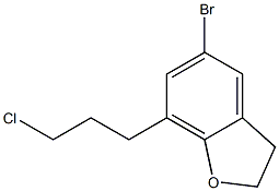 5-bromo-7-(3-chloropropyl)-2,3-dihydrobenzofuran Structure