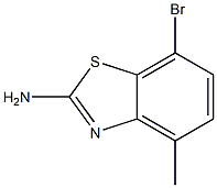 7-bromo-4-methylbenzo[d]thiazol-2-amine Structure