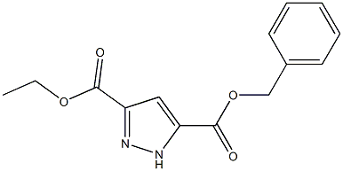 benzyl ethyl 1H-pyrazole-3,5-dicarboxylate 구조식 이미지