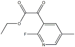 ethyl 2-(2-fluoro-5-methylpyridin-3-yl)-2-oxoacetate 구조식 이미지