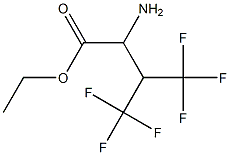 ethyl 2-amino-4,4,4-trifluoro-3-(trifluoromethyl)butanoate 구조식 이미지