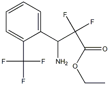 ethyl 3-amino-2,2-difluoro-3-(2-(trifluoromethyl)phenyl)propanoate Structure