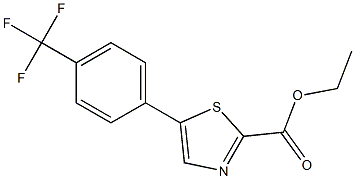 ethyl 5-(4-(trifluoromethyl)phenyl)thiazole-2-carboxylate 구조식 이미지