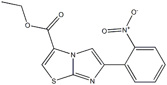 ETHYL 6-(2-NITROPHENYL)IMIDAZO[2,1-B][1,3]THIAZOLE-3-CARBOXYLATE 구조식 이미지