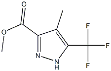 methyl 4-methyl-5-(trifluoromethyl)-1H-pyrazole-3-carboxylate Structure