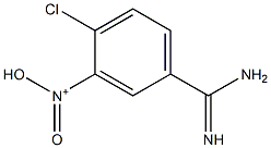 N-(5-carbamimidoyl-2-chlorophenyl)-N-oxohydroxylammonium 구조식 이미지