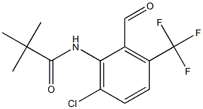 N-(6-chloro-2-formyl-3-(trifluoromethyl)phenyl)pivalamide Structure