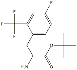 tert-butyl 2-amino-3-(4-fluoro-2-(trifluoromethyl)phenyl)propanoate 구조식 이미지