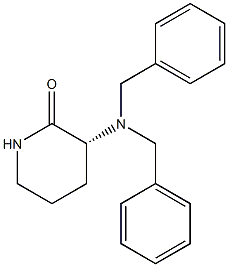 (R)-3-N,N-Dibenzylaminopiperidin-2-one 구조식 이미지