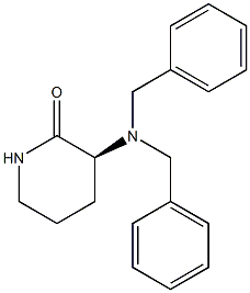 (S)-3-N,N-Dibenzylaminopiperidin-2-one 구조식 이미지