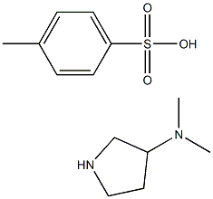 N,N-dimethylpyrrolidin-3-amine 4-methylbenzenesulfonate 구조식 이미지