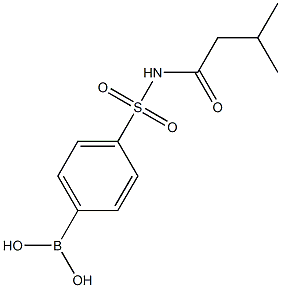 4-[(3-Methylbutanoyl)sulphamoyl]benzeneboronic acid 구조식 이미지