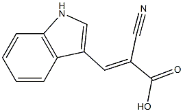 2-Cyano-3-(1H-Indol-3-Yl)Acrylic Acid Structure