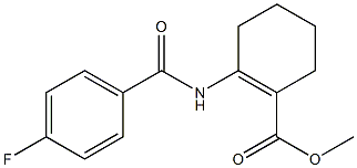 methyl 2-(4-fluorobenzamido)cyclohex-1-enecarboxylate Structure