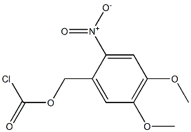 4,5-Dimethoxy-2-nitrobenzyl carbonochloridate Structure