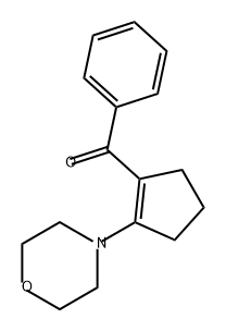 N-(2-Benzoylcyclopenten-1-yl)morpholine Structure