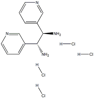 (R,R)-1,2-Di(3-pyridyl)-1,2-ethanediamine tetrahydrochloride 구조식 이미지