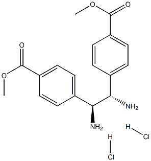 (S,S)-1,2-Bis(4-methoxycarbonylphenyl)-1,2-ethanediamine dihydrochloride Structure