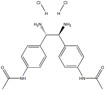 (S,S)-1,2-Bis(4-acetamidophenyl)-1,2-ethanediamine dihydrochloride Structure