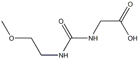 ({[(2-methoxyethyl)amino]carbonyl}amino)acetic acid Structure