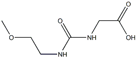 ({[(2-methoxyethyl)amino]carbonyl}amino)acetic acid 구조식 이미지