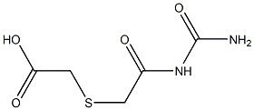 ({2-[(aminocarbonyl)amino]-2-oxoethyl}thio)acetic acid 구조식 이미지