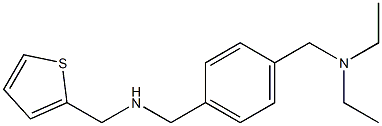 ({4-[(diethylamino)methyl]phenyl}methyl)(thiophen-2-ylmethyl)amine 구조식 이미지