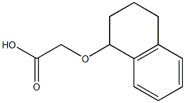 (1,2,3,4-tetrahydronaphthalen-1-yloxy)acetic acid 구조식 이미지