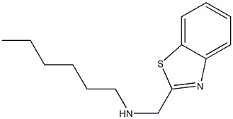(1,3-benzothiazol-2-ylmethyl)(hexyl)amine 구조식 이미지