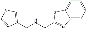 (1,3-benzothiazol-2-ylmethyl)(thiophen-3-ylmethyl)amine Structure