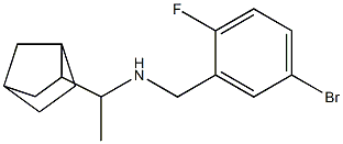 (1-{bicyclo[2.2.1]heptan-2-yl}ethyl)[(5-bromo-2-fluorophenyl)methyl]amine Structure