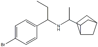 (1-{bicyclo[2.2.1]heptan-2-yl}ethyl)[1-(4-bromophenyl)propyl]amine Structure