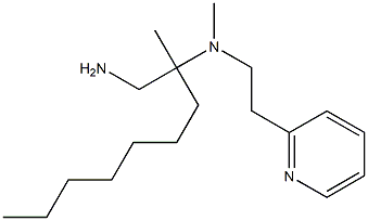 (1-amino-2-methylnonan-2-yl)(methyl)[2-(pyridin-2-yl)ethyl]amine Structure