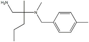 (1-amino-2-methylpentan-2-yl)(methyl)[(4-methylphenyl)methyl]amine Structure