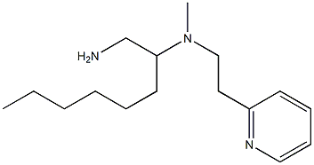 (1-aminooctan-2-yl)(methyl)[2-(pyridin-2-yl)ethyl]amine 구조식 이미지