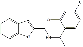 (1-benzofuran-2-ylmethyl)[1-(2,4-dichlorophenyl)ethyl]amine Structure