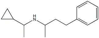 (1-cyclopropylethyl)(4-phenylbutan-2-yl)amine Structure