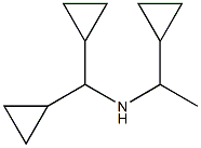 (1-cyclopropylethyl)(dicyclopropylmethyl)amine Structure