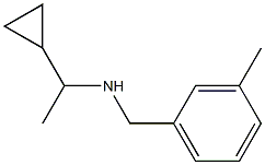 (1-cyclopropylethyl)[(3-methylphenyl)methyl]amine 구조식 이미지