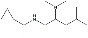 (1-cyclopropylethyl)[2-(dimethylamino)-4-methylpentyl]amine 구조식 이미지